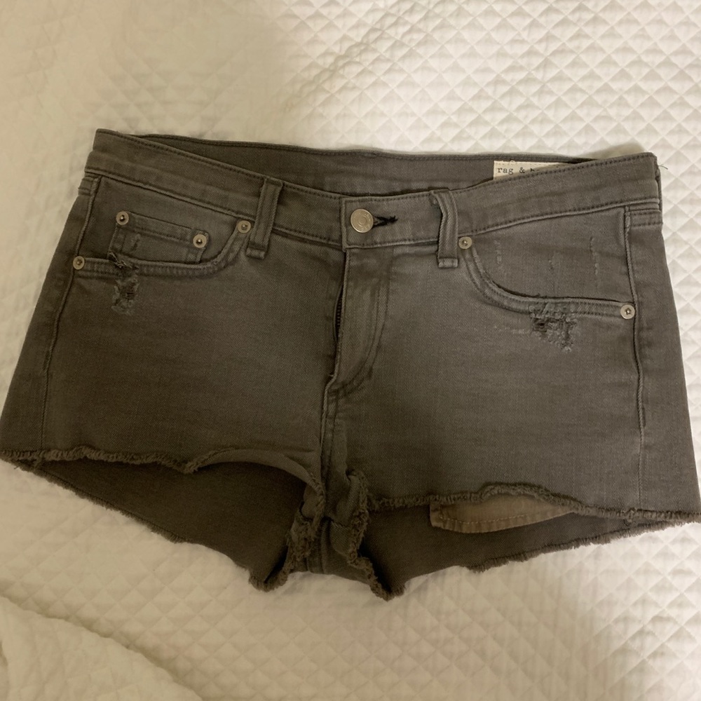 Rag and bone olive green shorts